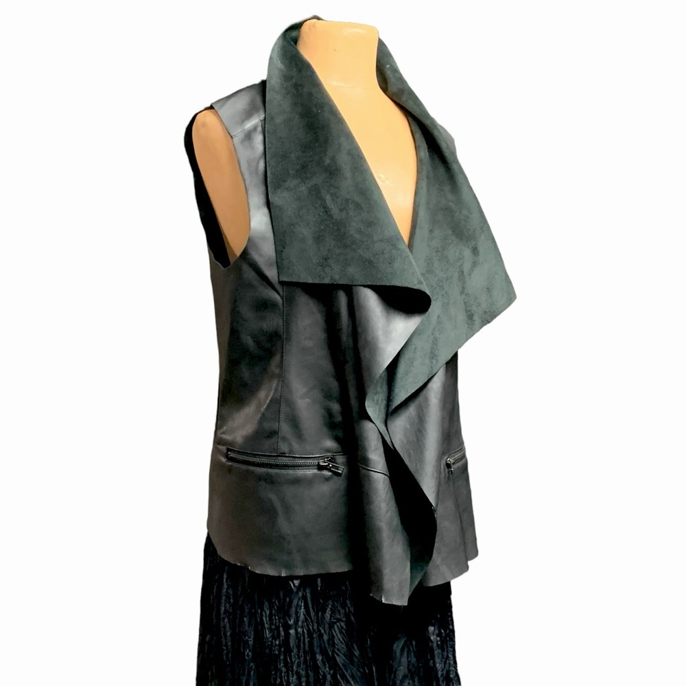 Buffalo by David Bitton. Faux Leather Vest - Picture 2 of 7